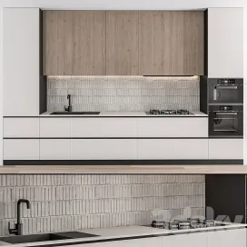 Kitchen Modern White Wood